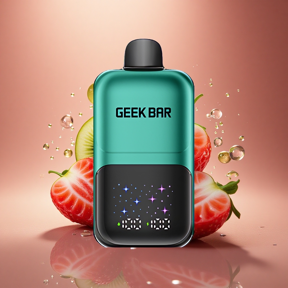 GEEK BAR 2GO 20ml 50000 Puffs Braškių & Kiwi Didelio Ekrano 20ml Keičiamas Skonis/Šaltis