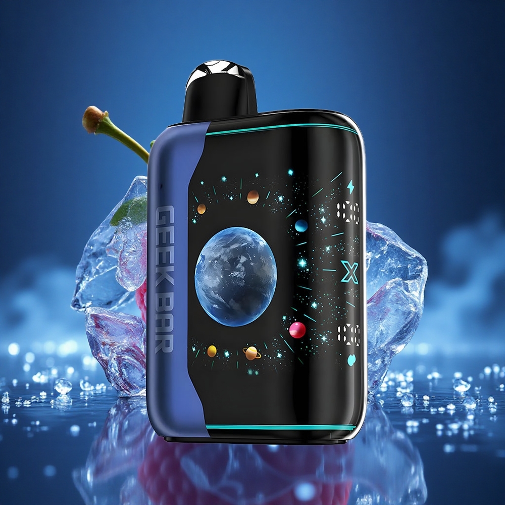 GEEK BAR Platinum Edition 25000 Puffs Mėlynasis Avietinis Ledas su 20mL ir 2% Nikotino
