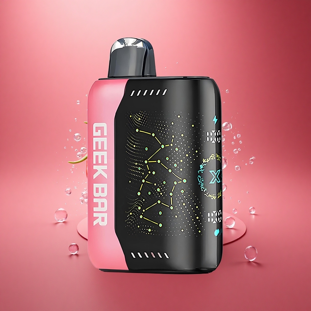 GEEK BAR Pulse X 25000 Puffs Nulinis Nikotinas su 3D Ekranu ir Dviguba Tinklelio Apvija