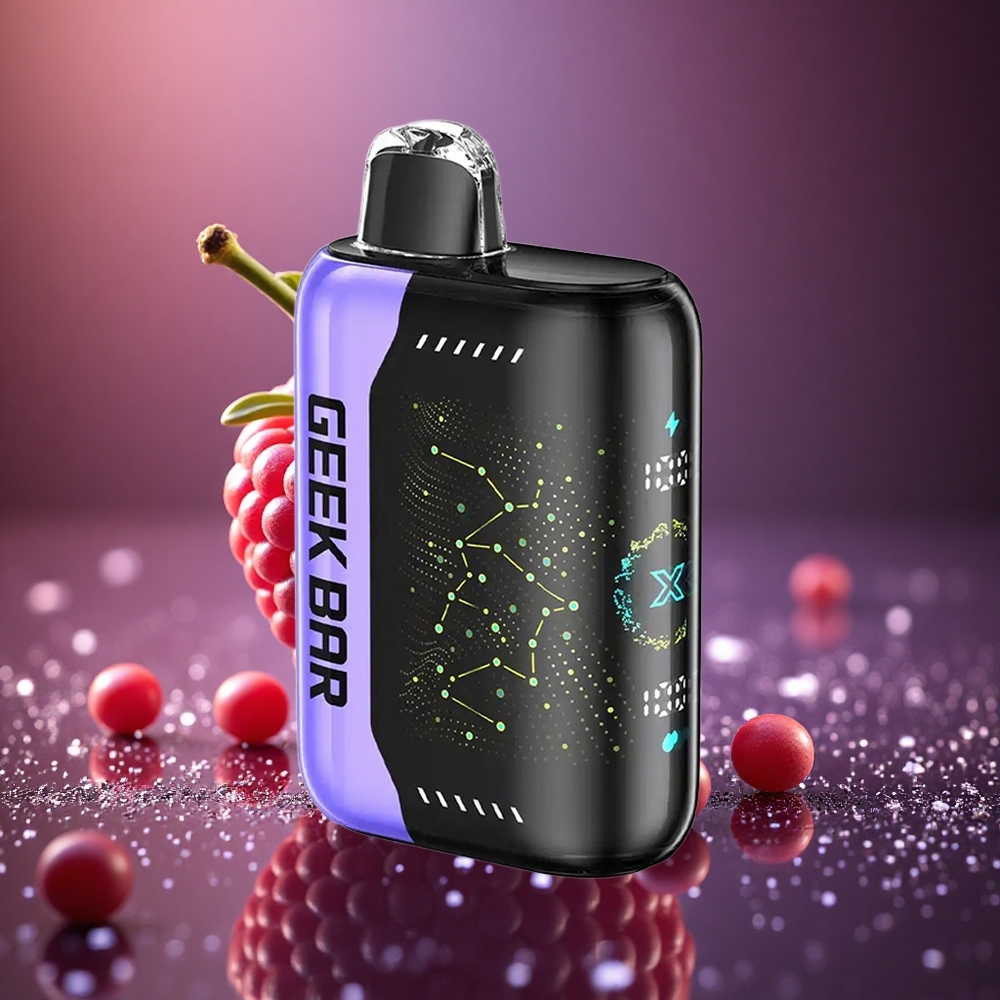 GEEK BAR Pulse X 25000 Puffs Standartinė Versija su 18mL Skysčio ir 3D Ekranu