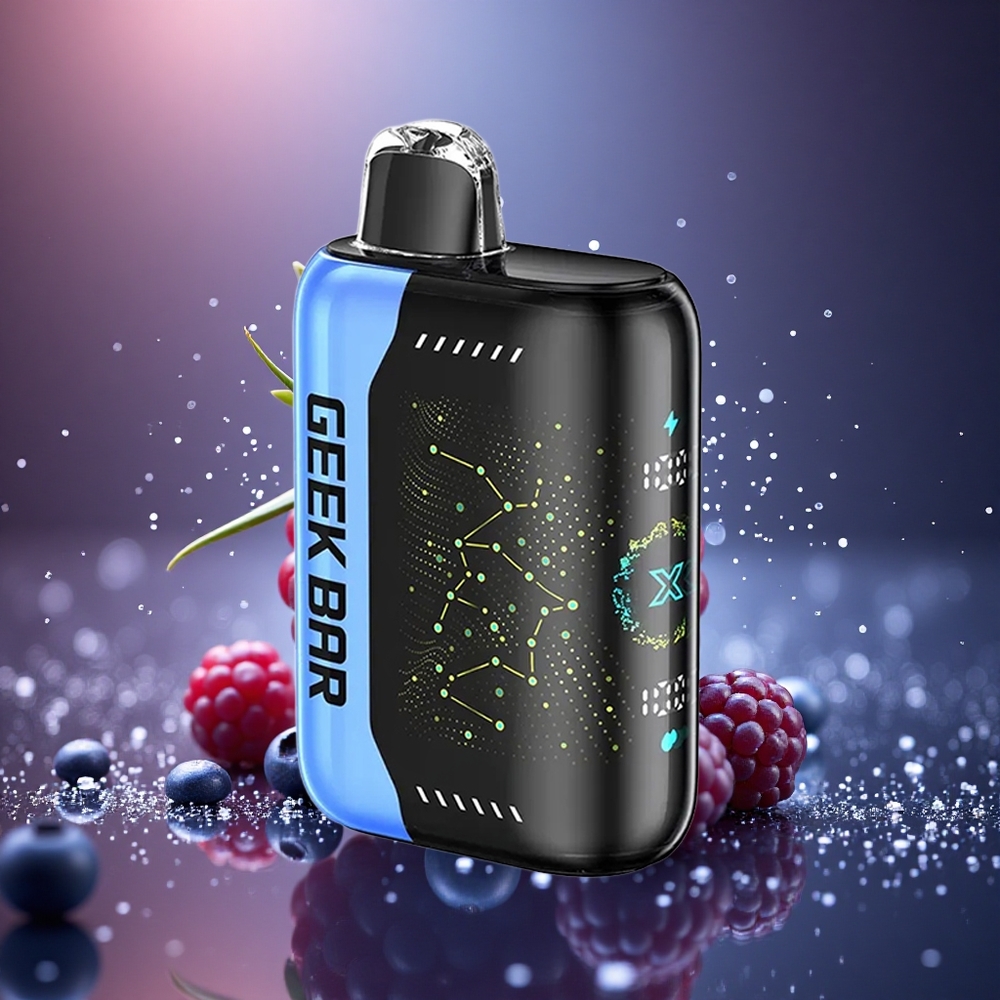 GEEK BAR Pulse X 25000 Puffs Standartinė Versija su 18mL Skysčio ir 3D Ekranu
