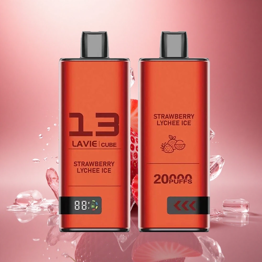 Lavie Cube 20000 Puffs Braškės Ličio Ledas 28ML 5% Type C