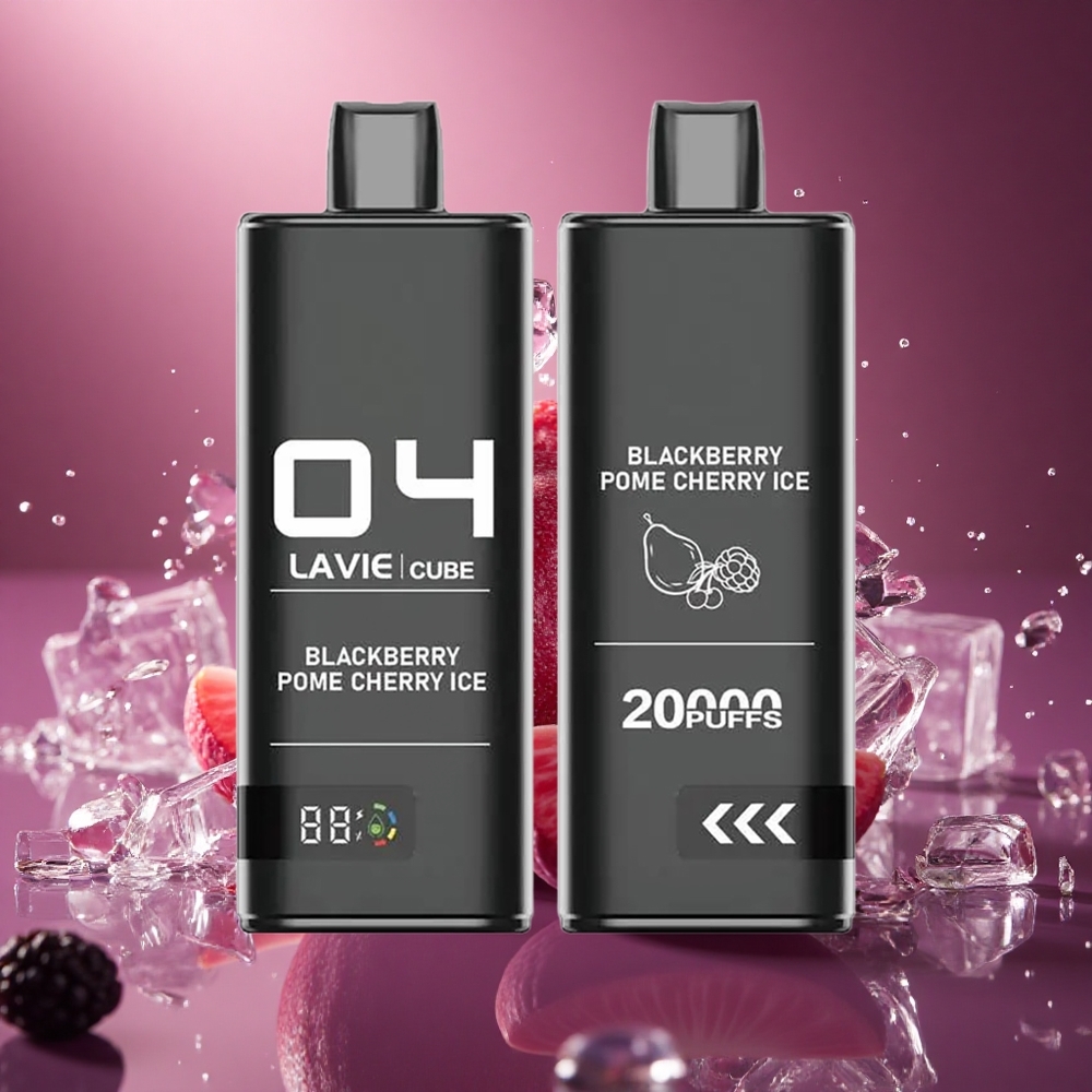 Lavie Cube 20000 Puffs Juodųjų Serbentų Vyšnių Ledas 28ML Type C