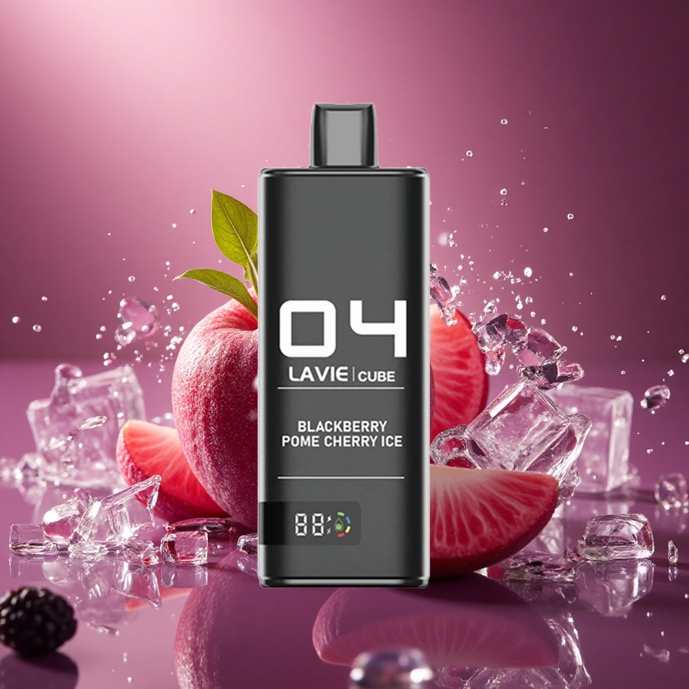 Lavie Cube 20000 Puffs Juodųjų Serbentų Vyšnių Ledas 28ML Type C