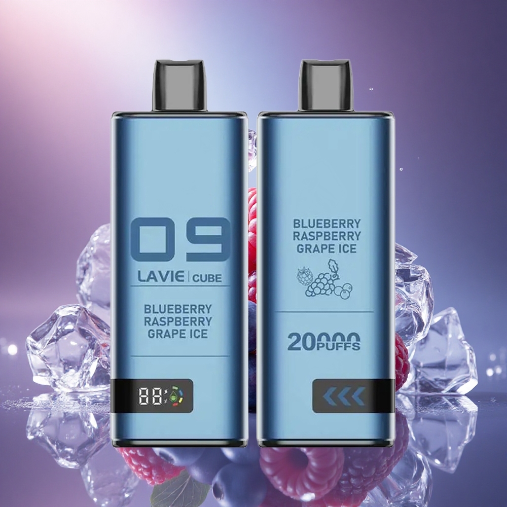 Lavie Cube 20000 Puffs Mėlynės Avietės Vynuogių Ledas 28ML Type C