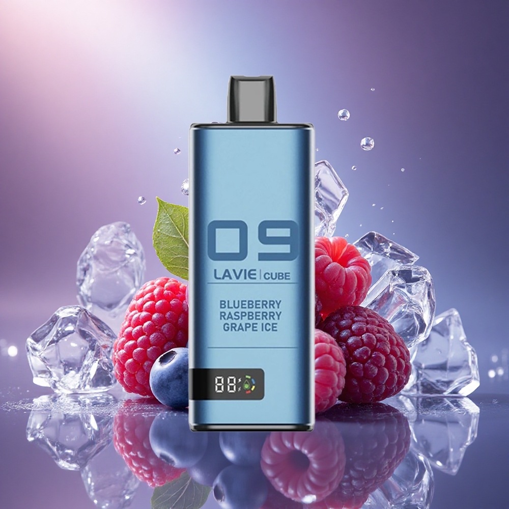 Lavie Cube 20000 Puffs Mėlynės Avietės Vynuogių Ledas 28ML Type C