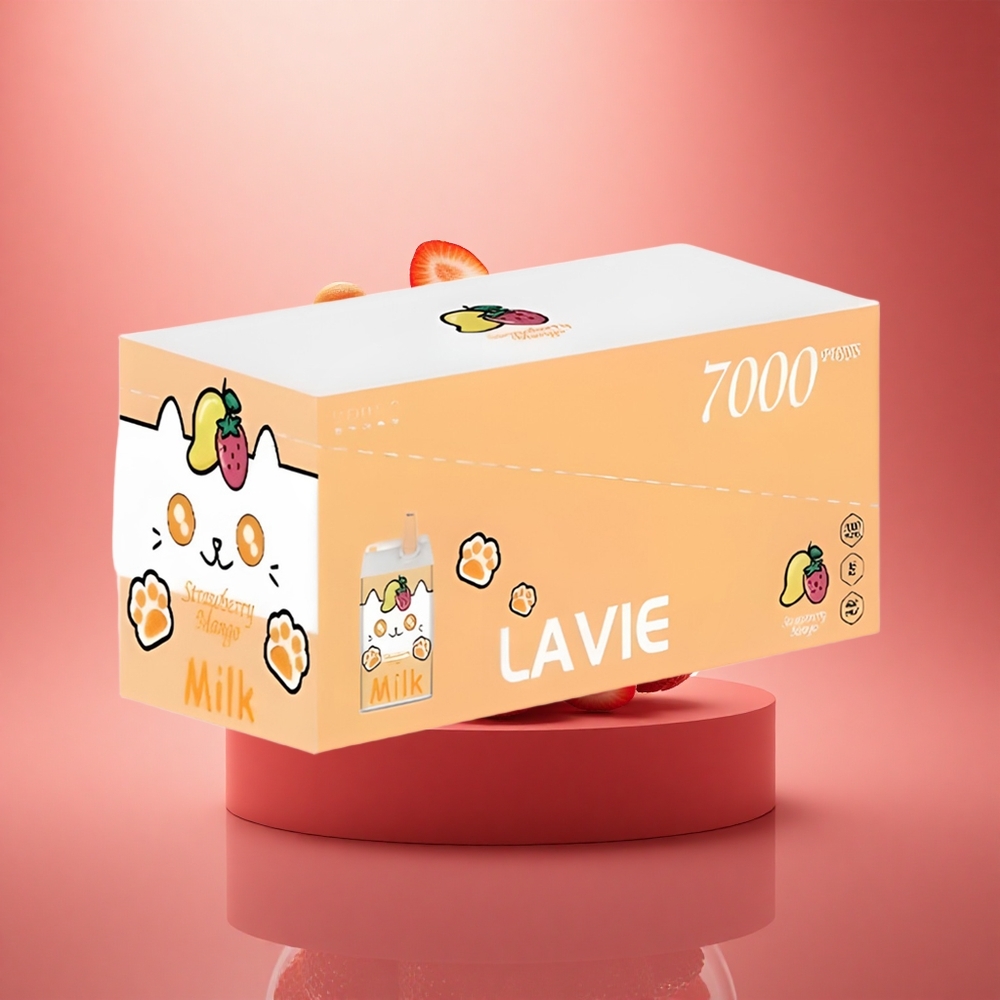 Lavie Milk 7000 Puffs Braškinė Mango 16ML 600mAh