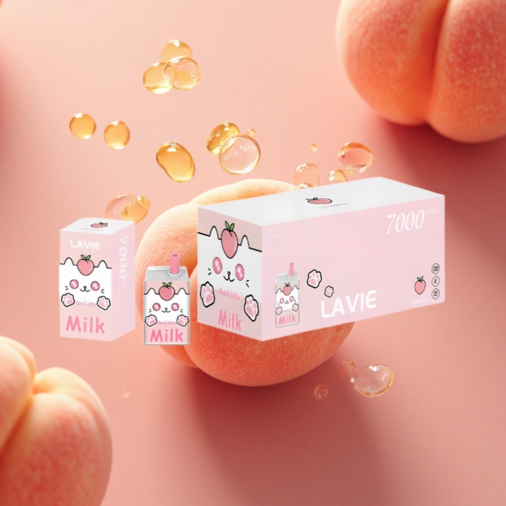 Lavie Milk 7000 Puffs Persikų Sultys 16ML 600mAh