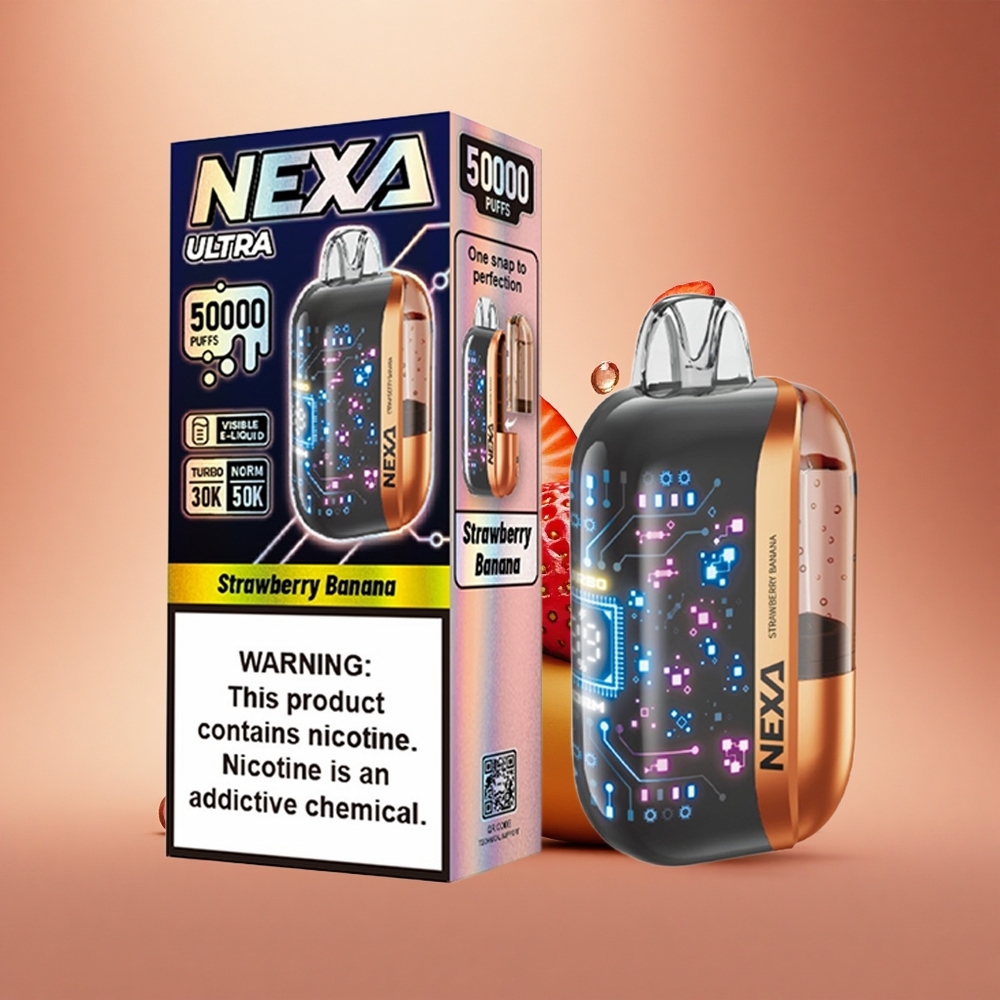NEXA Ultra 50000 Puffs Braškinis Bananų su 20ml ir 5% Nikotino