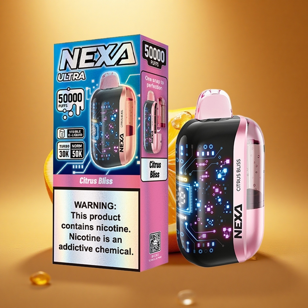 NEXA Ultra 50000 Puffs Citrininė Džiaugsmas 20ml 5% Tipas-C