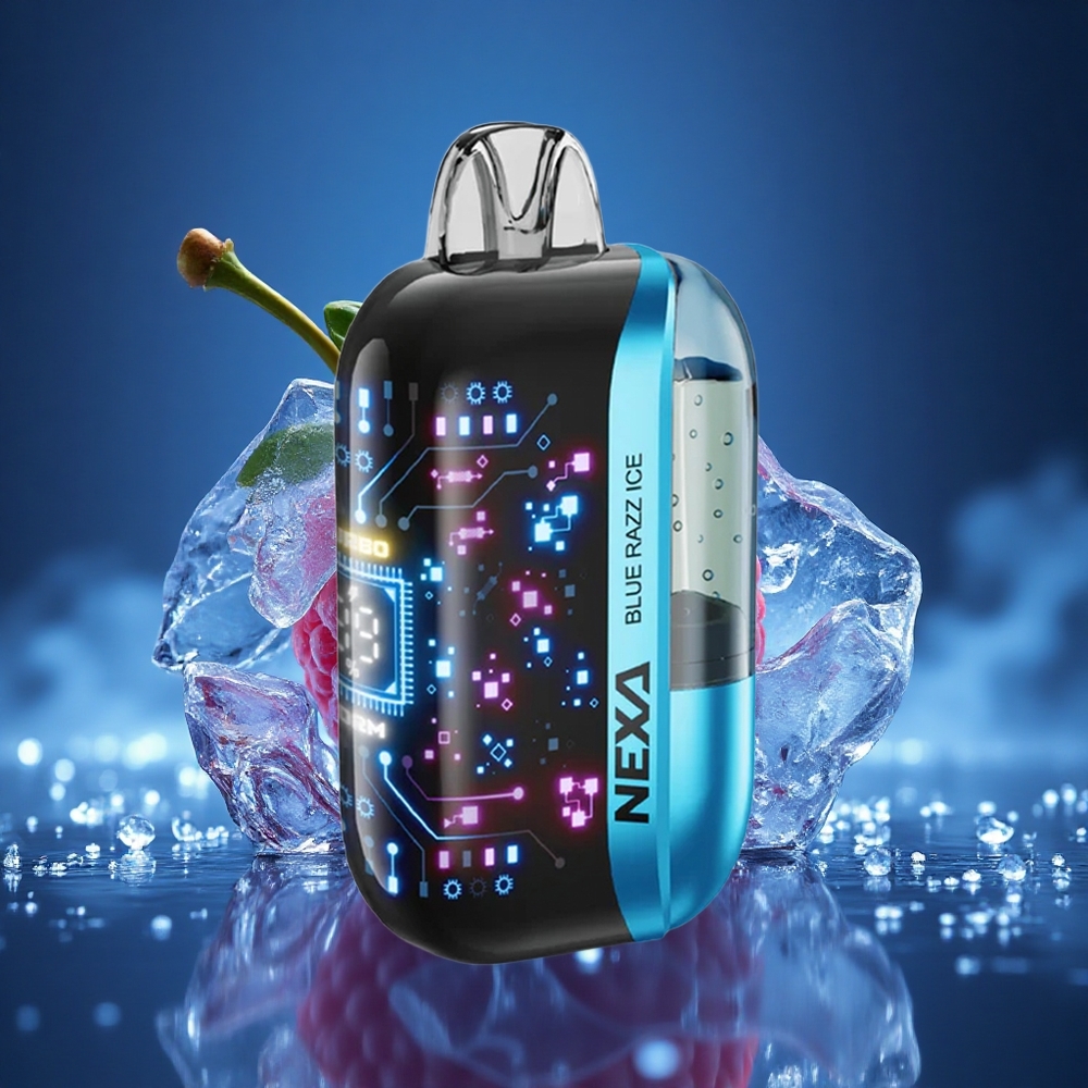 NEXA Ultra 50000 Puffs Mėlynasis Avietinis Ledas 20ml 5% Tipas-C