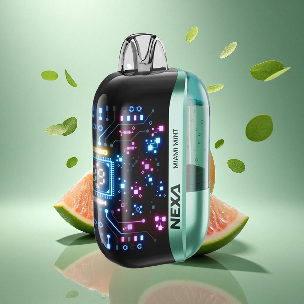 NEXA Ultra 50000 Puffs Miami Mėta 5% Nikotino 20ml Tipas-C