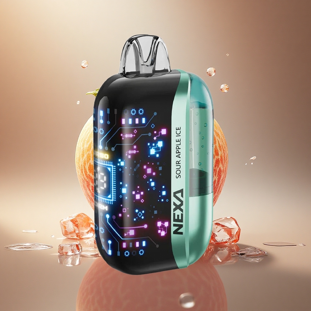 NEXA Ultra 50000 Puffs Rūgščio Obuolio Ledas su 20ml ir 5% Nikotino