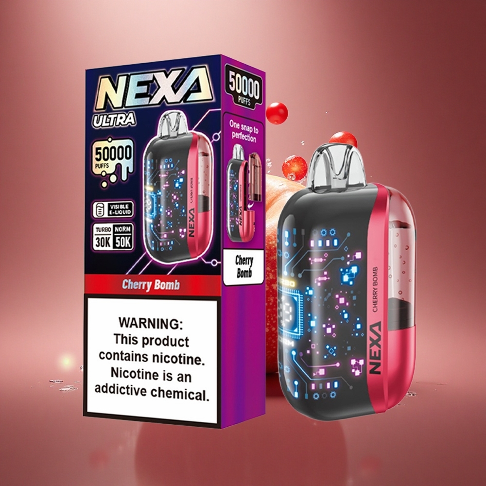 NEXA Ultra 50000 Puffs Vyšnių Bomba 20ml 5% Tipas-C