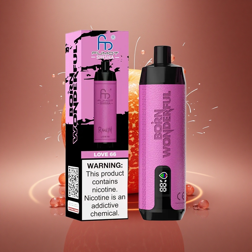 RandM Fumot Shisha 10000 Puffs Meilė 66 18ml 0.6ohm Tipo-C