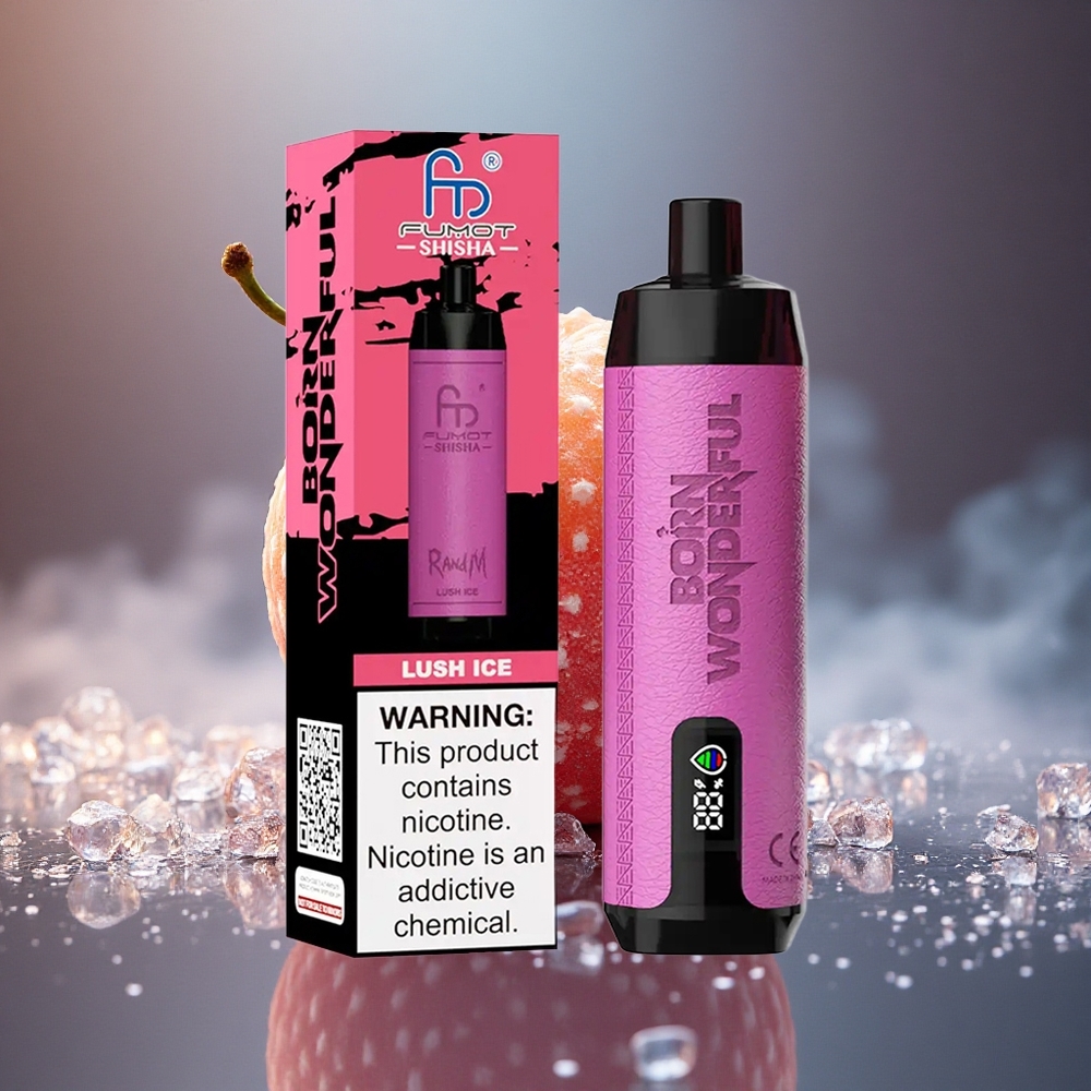 RandM Fumot Shisha 10000 Puffs Šviežias Ledas su 18ml ir 0,6Ω Tinklelio Ritė