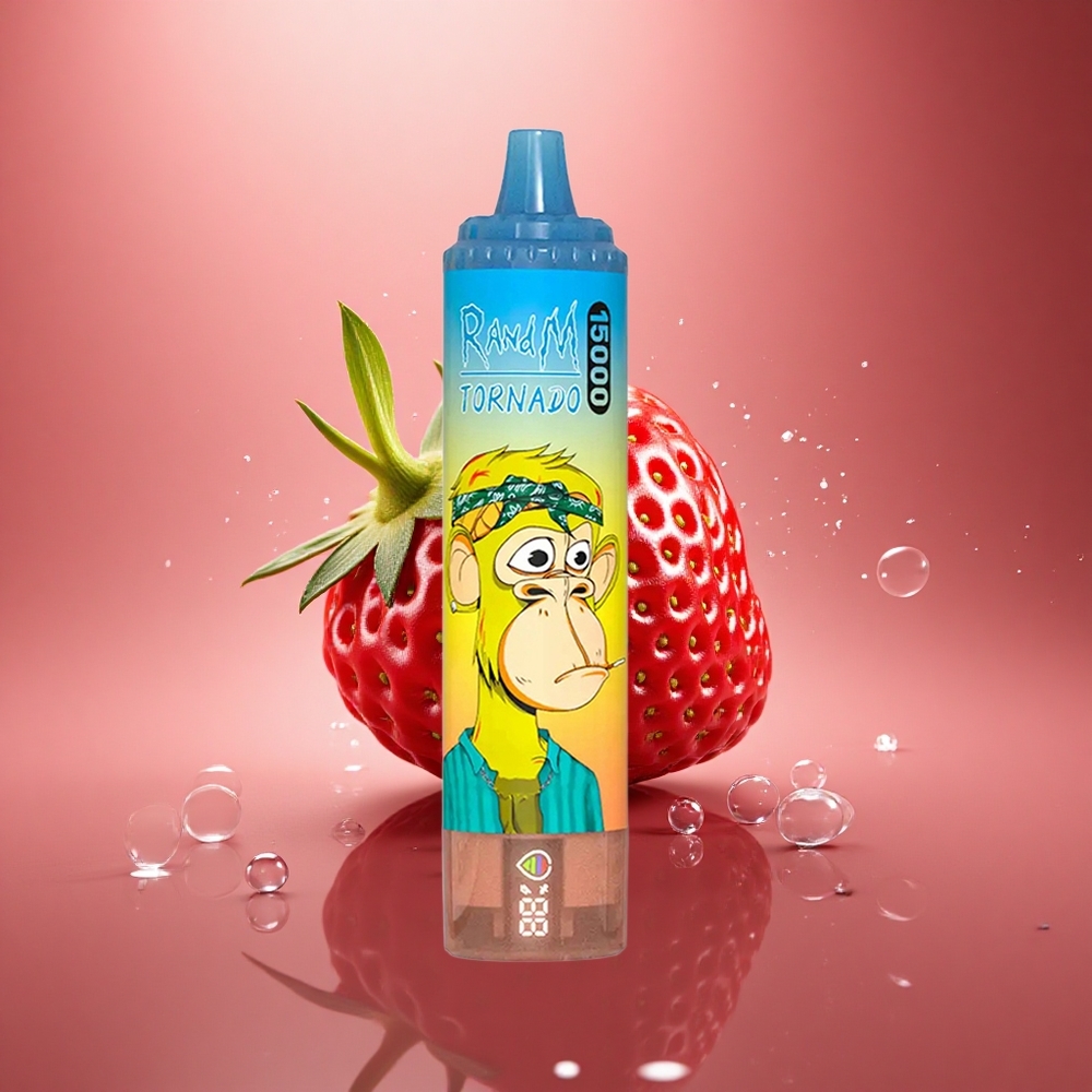 RandM Fumot Tornado 15000 Puffs Braškė 25ml Mesh Type-C