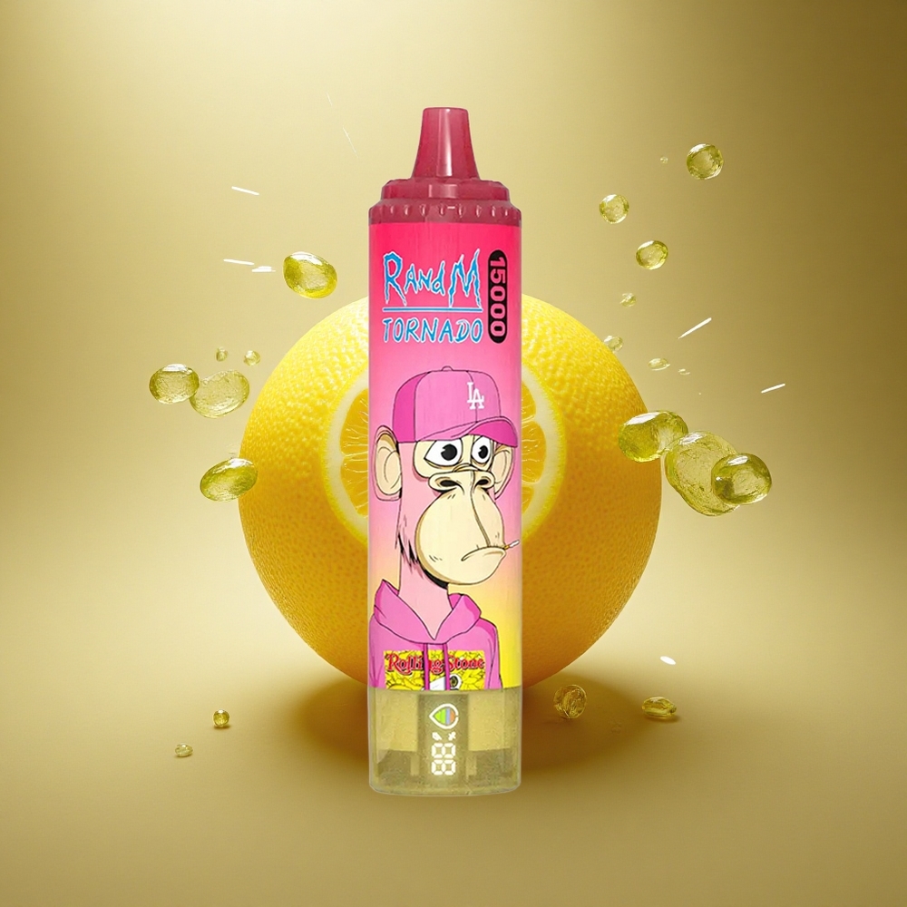 RandM Fumot Tornado 15000 Puffs Citrininis 25ml Tinklelis