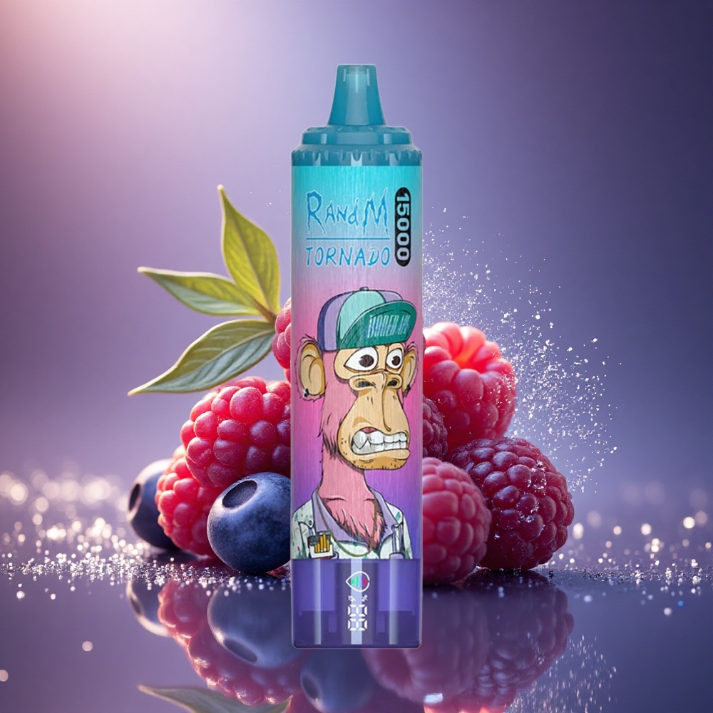 RandM Fumot Tornado 15000 Puffs Mėlynųjų Aviečių 25ml LCD Tornadas
