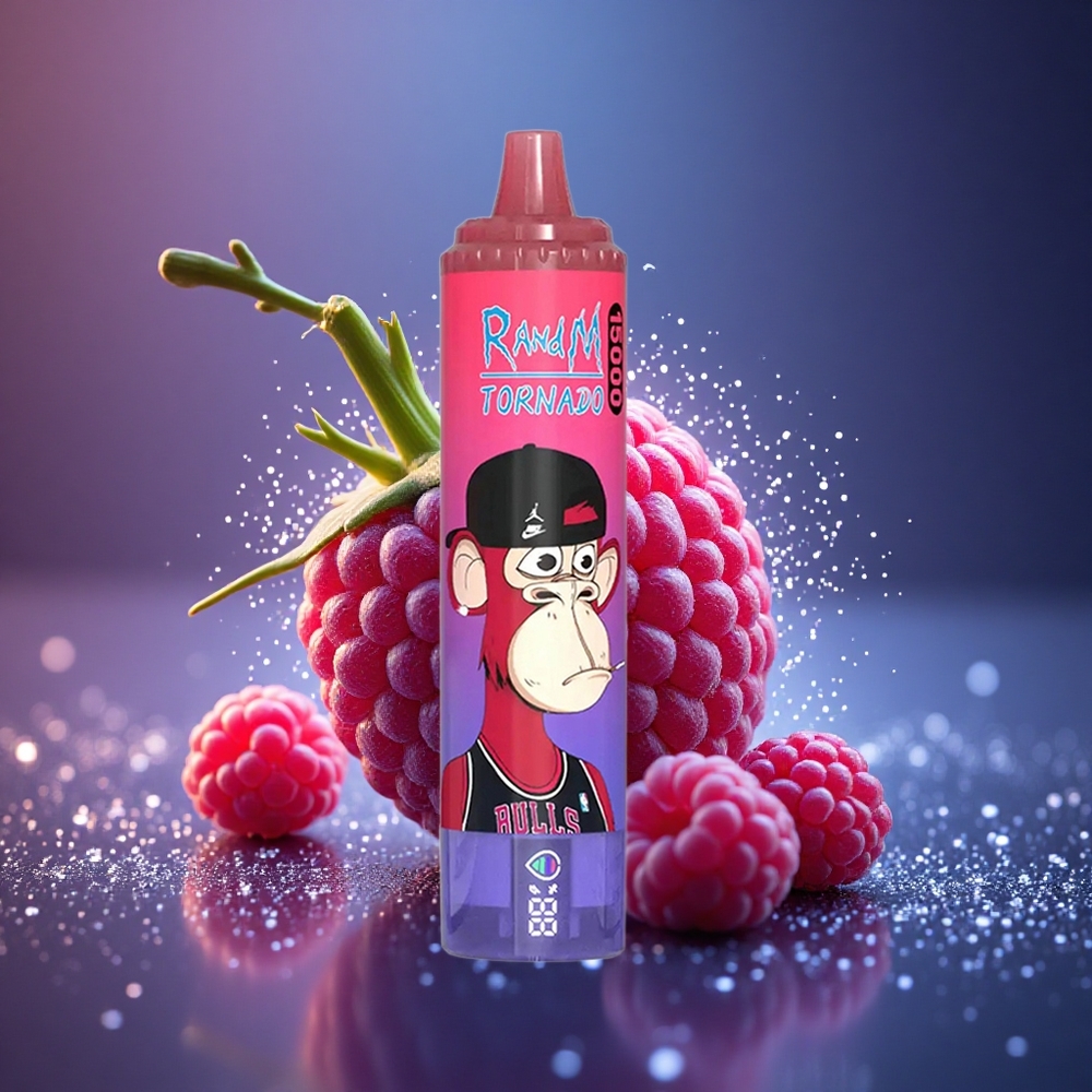 RandM Fumot Tornado 15000 Puffs Mėlynasis avietinis 25ml 0,9 Ohm