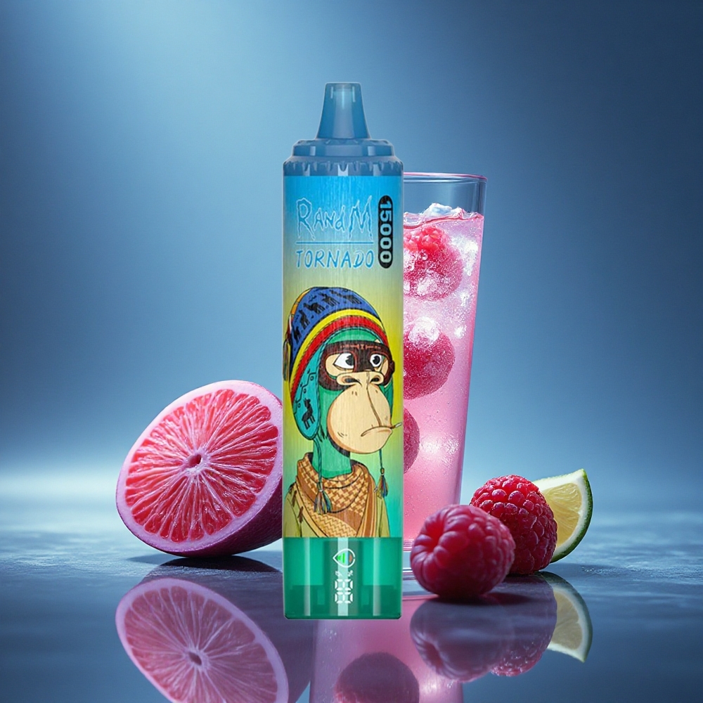 RandM Fumot Tornado 15000 Puffs Mėlynoji Avietės Limonadė su 25ml ir 0,9 Ohm Tinklelio Ritė