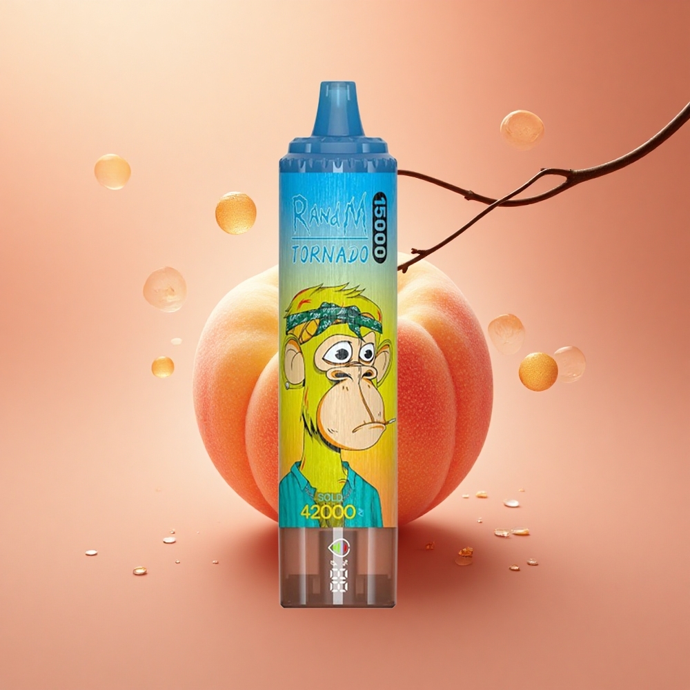RandM Fumot Tornado 15000 Puffs Persikas Mango 25ml 850mAh