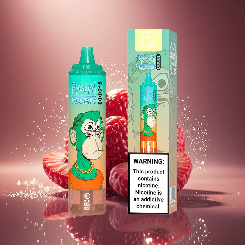 RandM Fumot Tornado 15000 Puffs Trijų Uogų 25ml Tipo-C Ekranas