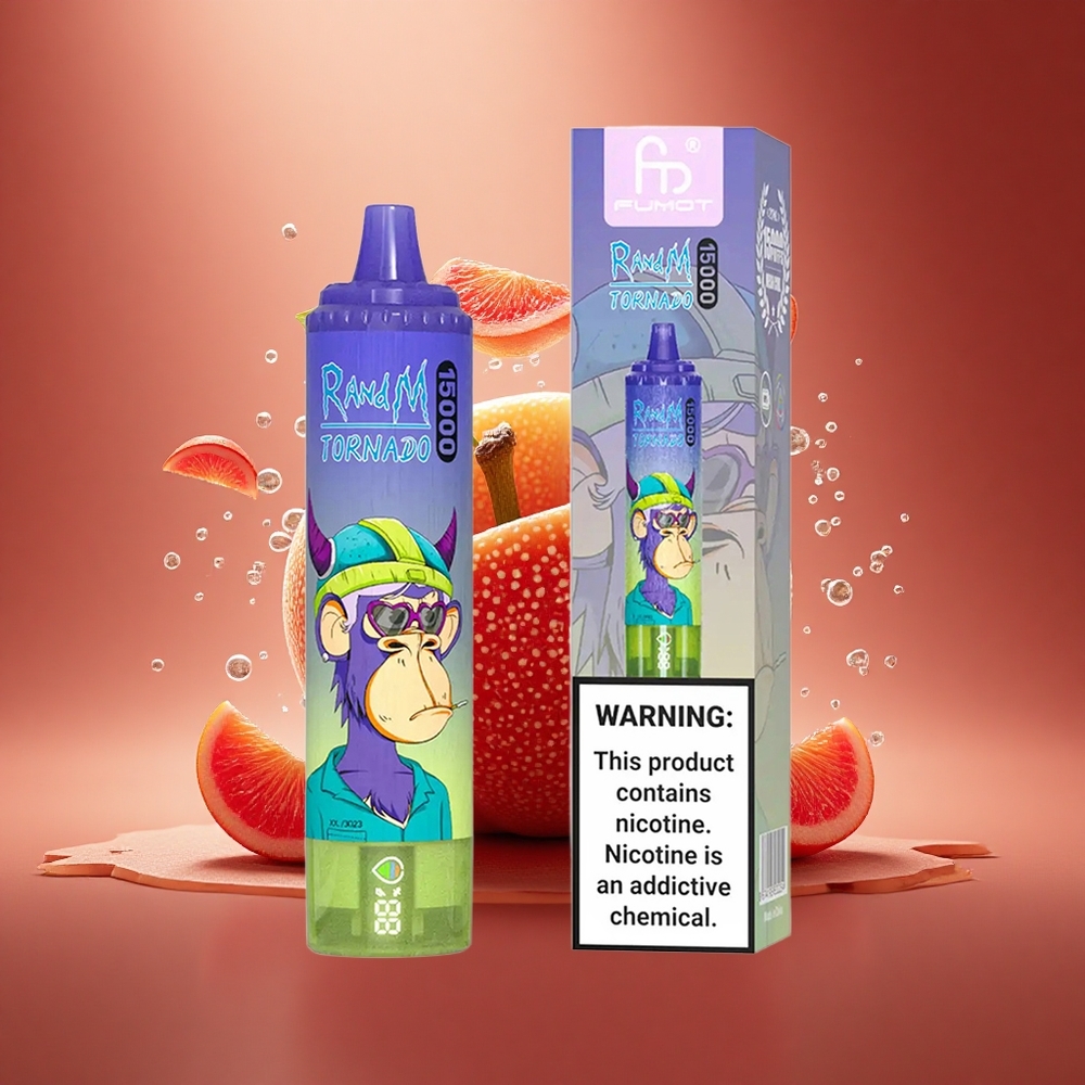 RandM Fumot Tornado 15000 Puffs Vimto Tornadas 25ml 0,9 Omų Tinklelis