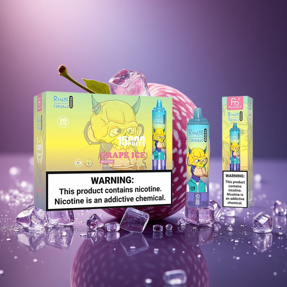 RandM Fumot Tornado 15000 Puffs Vynuogių Ledas 25ml 850mAh