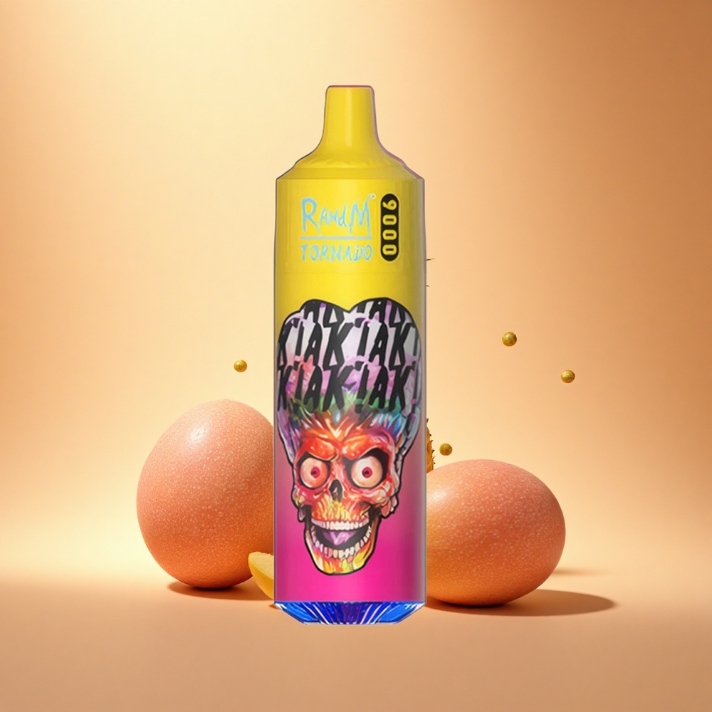RandM Fumot Tornado 9000 Puffs Persikių Mango Ananasų Tinklelinė Ritė RGB Ekranas