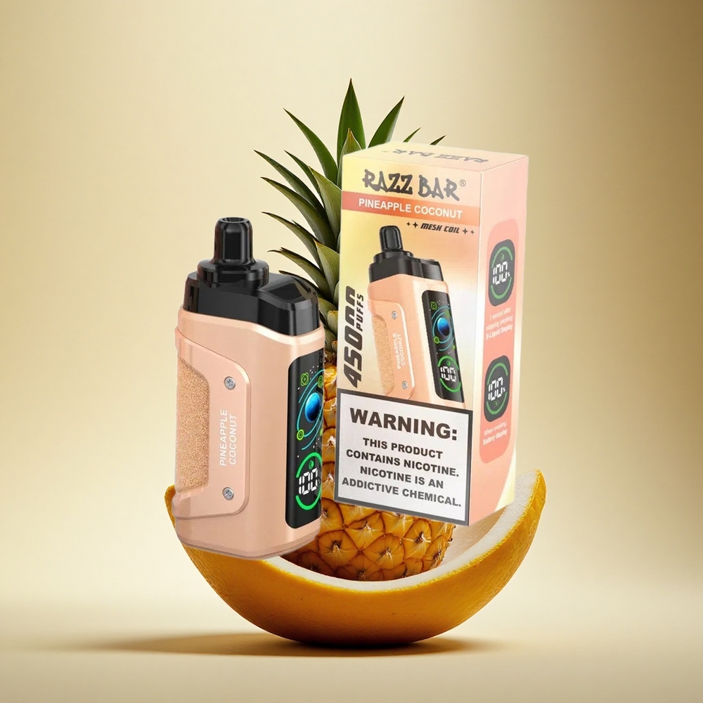 Razz Bar 45000 Puffs Ananasas Kokosas 1.0 Ohm Tinklelio Ritė