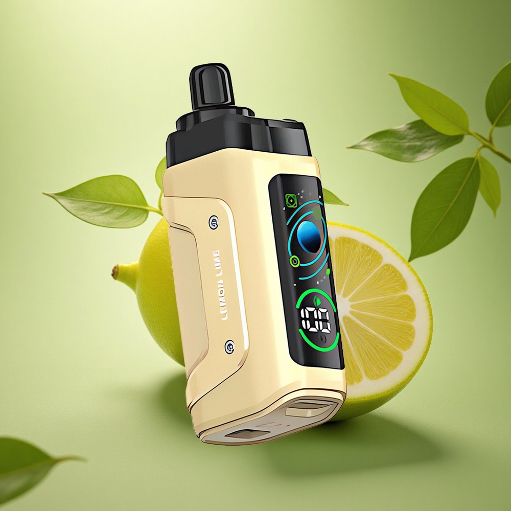 Razz Bar 45000 Puffs Citrinų Lime su Tinklelio Ritinėliu ir Reguliuojamu Oro Srautu