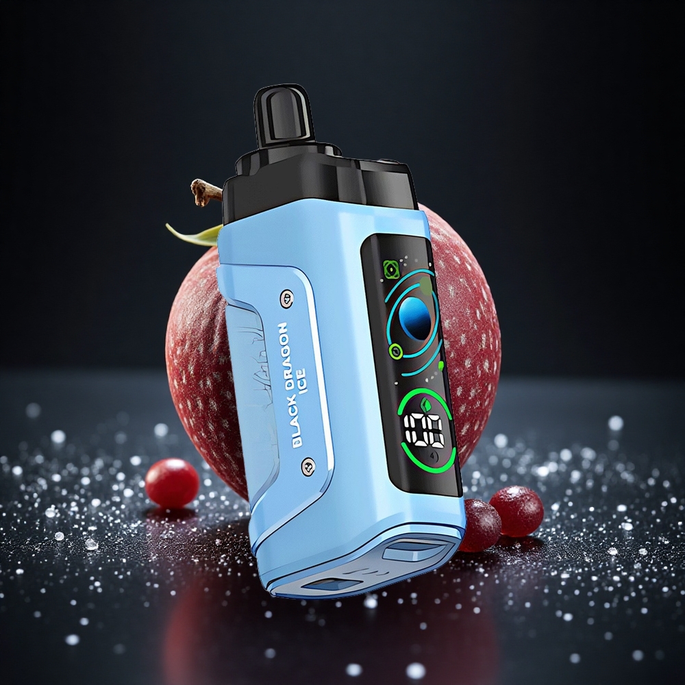 Razz Bar 45000 Puffs Juodasis Drakonas Ledas Tipo-C 20 mg/ml