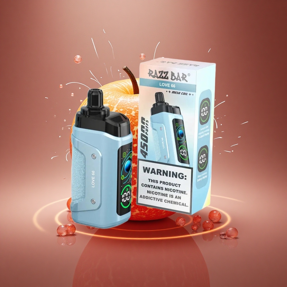 Razz Bar 45000 Puffs Meilė 66 Tinklas Tipo-C