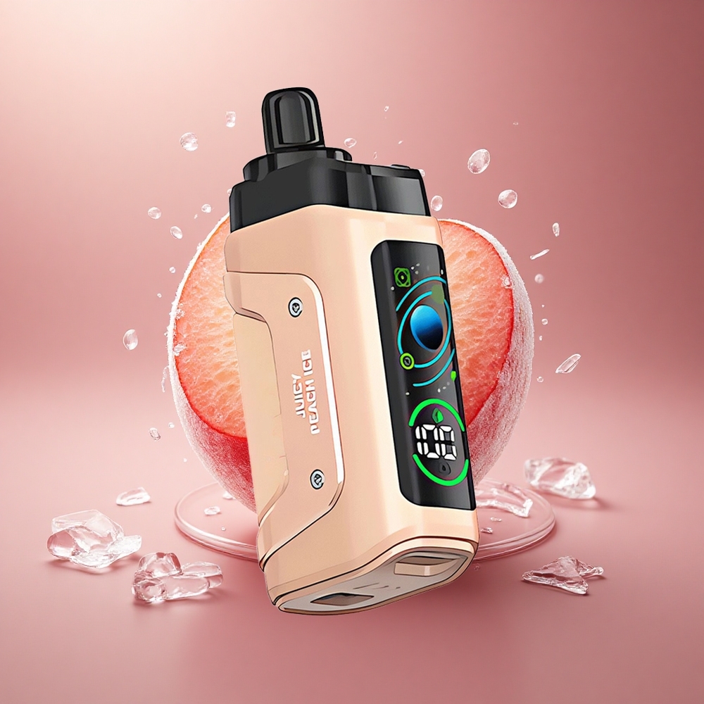 Razz Bar 45000 Puffs Sultingas Persikas su Tinklo Apvija ir Reguliuojamu Oro Srautu