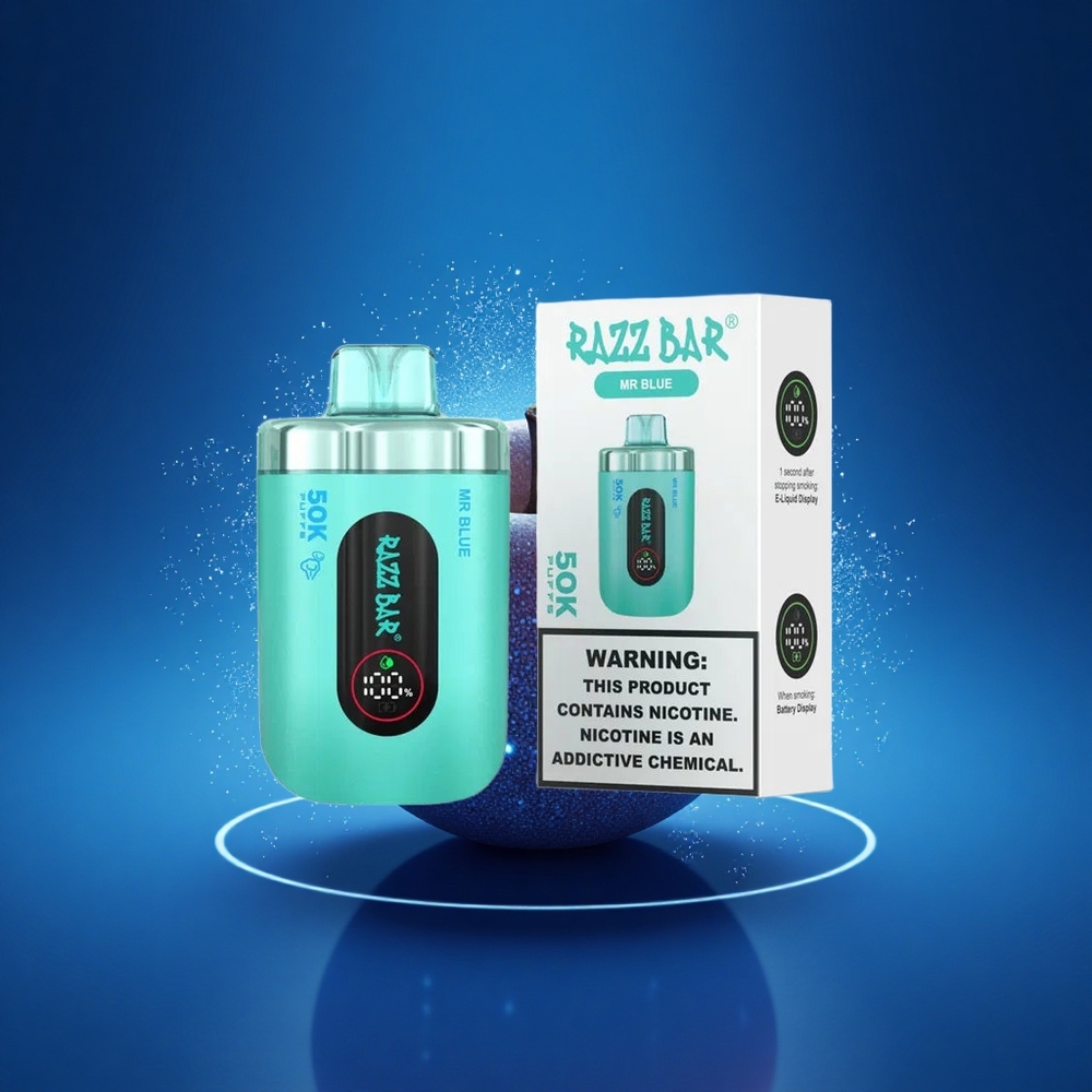 Razz Bar 50K Puffs Mėlynasis 1.0 Ohm Tipo C