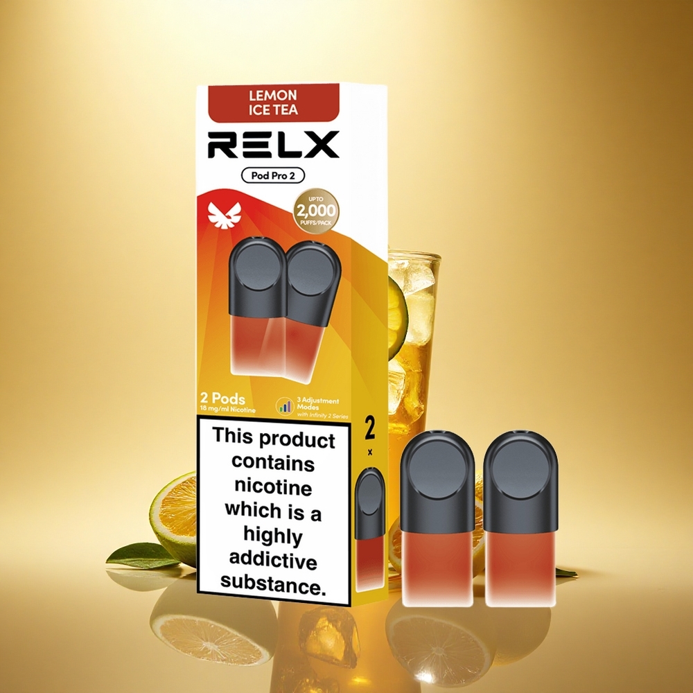 Relx Pod Pro 2 Vape Device Arbatos-Citrinų Ledinis Arbata 18mg/ml, 1.9ml