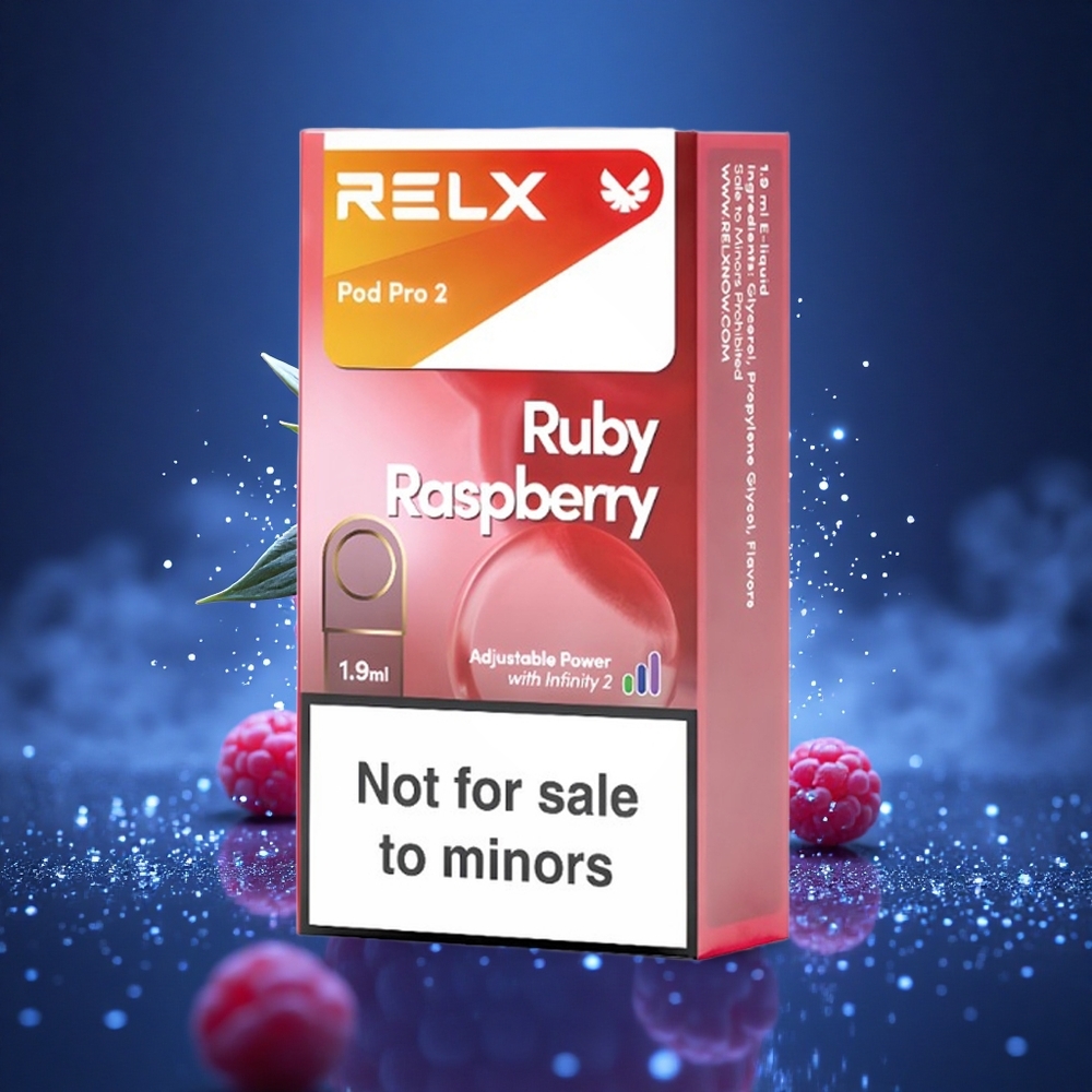 Relx Pod Pro 2 Vape Device Mėlynoji spanguolė 0mg/ml 1.9ml Eco/Smooth/Boost