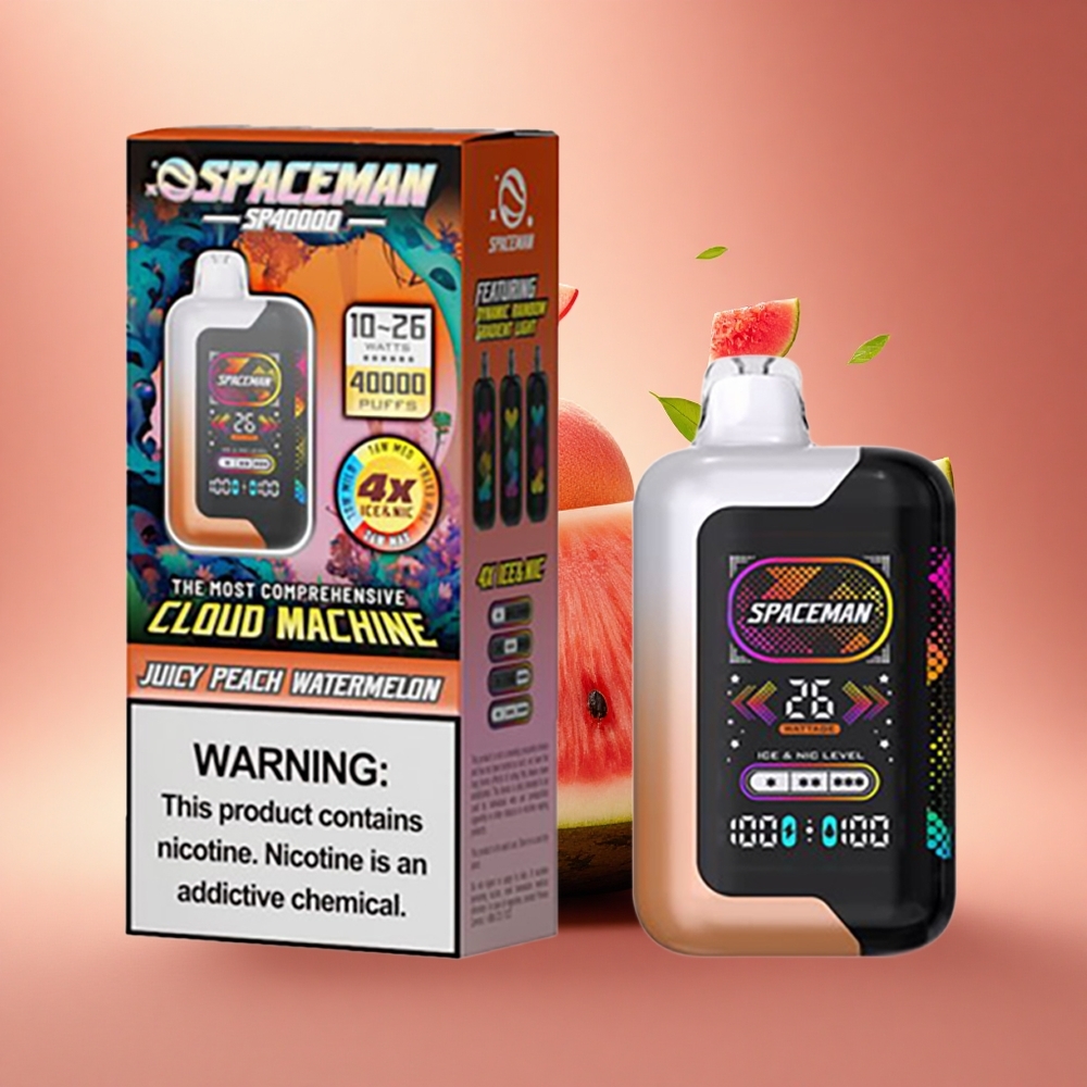 SMOK SPACEMAN SP40000 Puffs Sultingo Persiko Arbūzas 20ml 50mg
