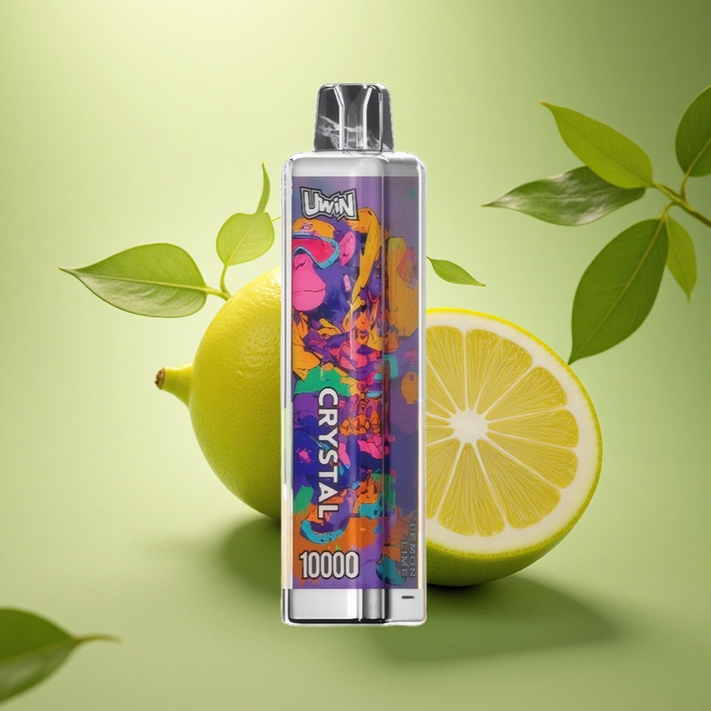 Uwin Crystal 10000 Puffs Citrinų Laimės RGB Mėlynas Švitinys