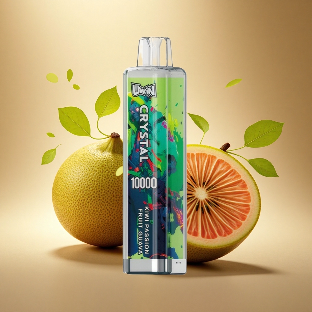 Uwin Crystal 10000 Puffs Kivi Marakuojų Guava RGB Pažadai