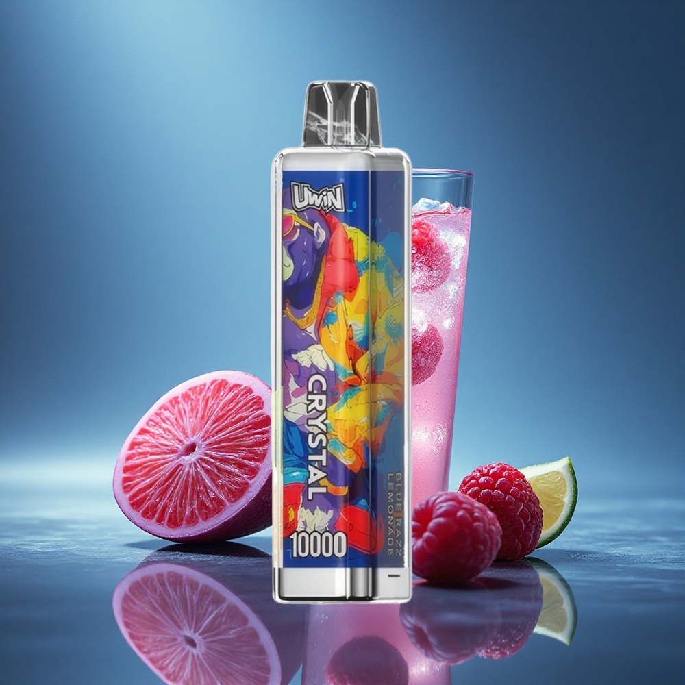 Uwin Crystal 10000 Puffs Mėlynoji Avietinė Limonadė su RGB Šviesomis