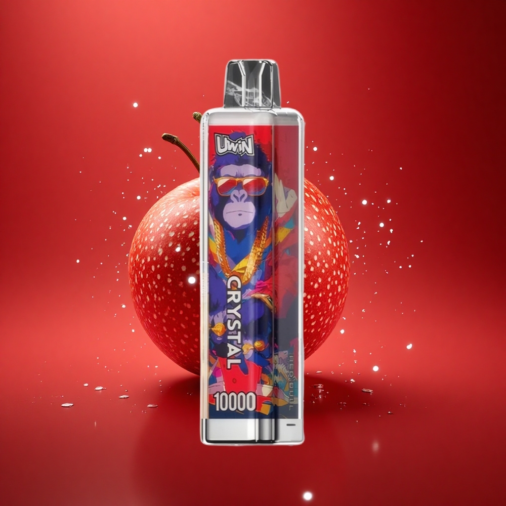 Uwin Crystal 10000 Puffs Raudonasis Jautis Kristalas: RGB Šviesa & Greitas Krautuvas