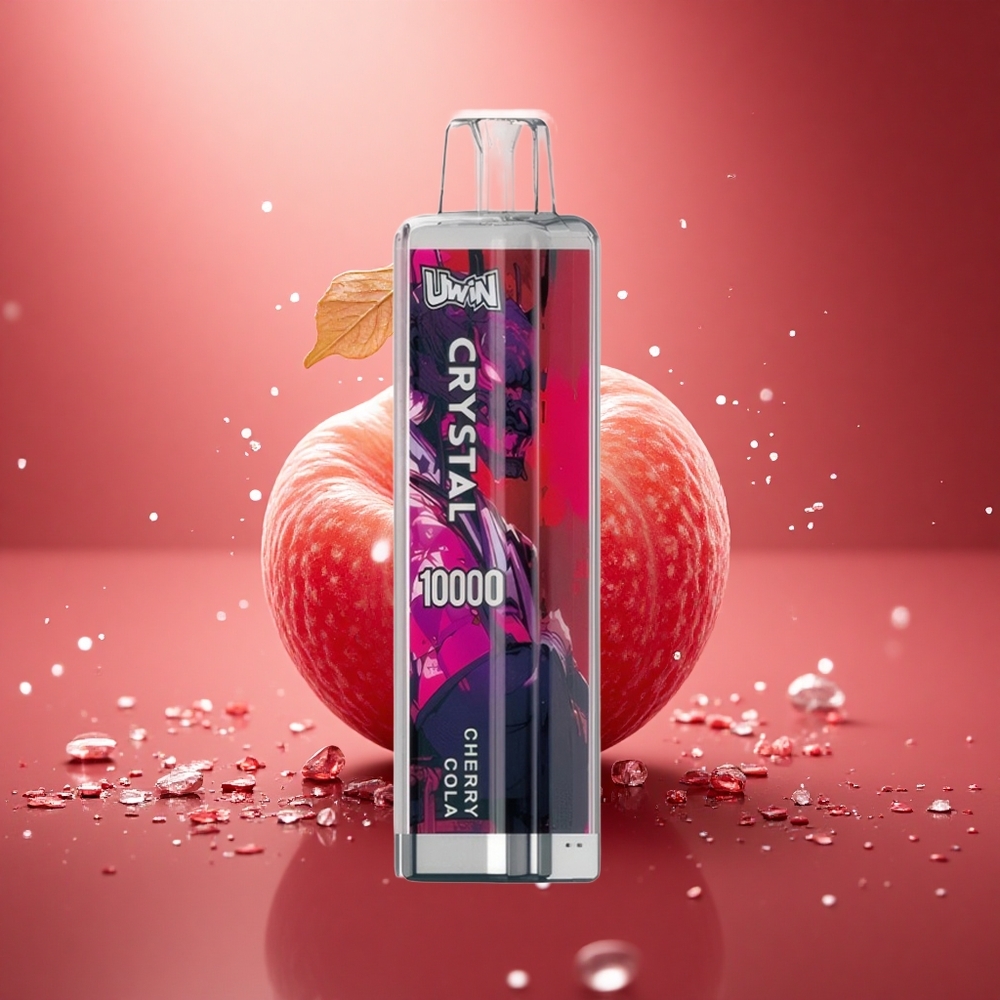 Uwin Crystal 10000 Puffs Vyšnių Kolos Spalvota Kristalas