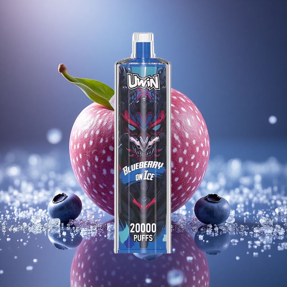Uwin Shisha Hookah Crystal 20000 Puffs Mėlynųjų Uogų Ant Ledų su 22ml ir Type-C