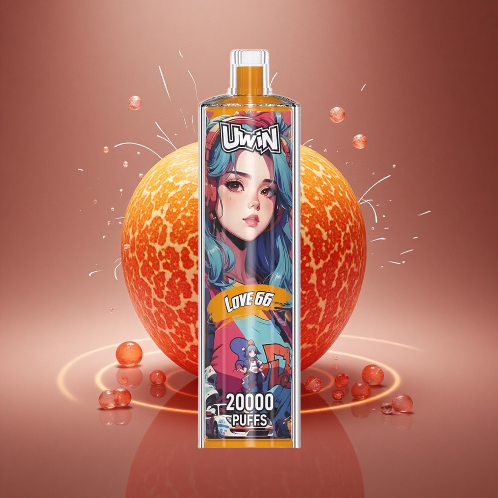 Uwin Shisha Hookah Crystal 20000 Puffs Meilė 66 Tinklelinė ritė Tipo-C