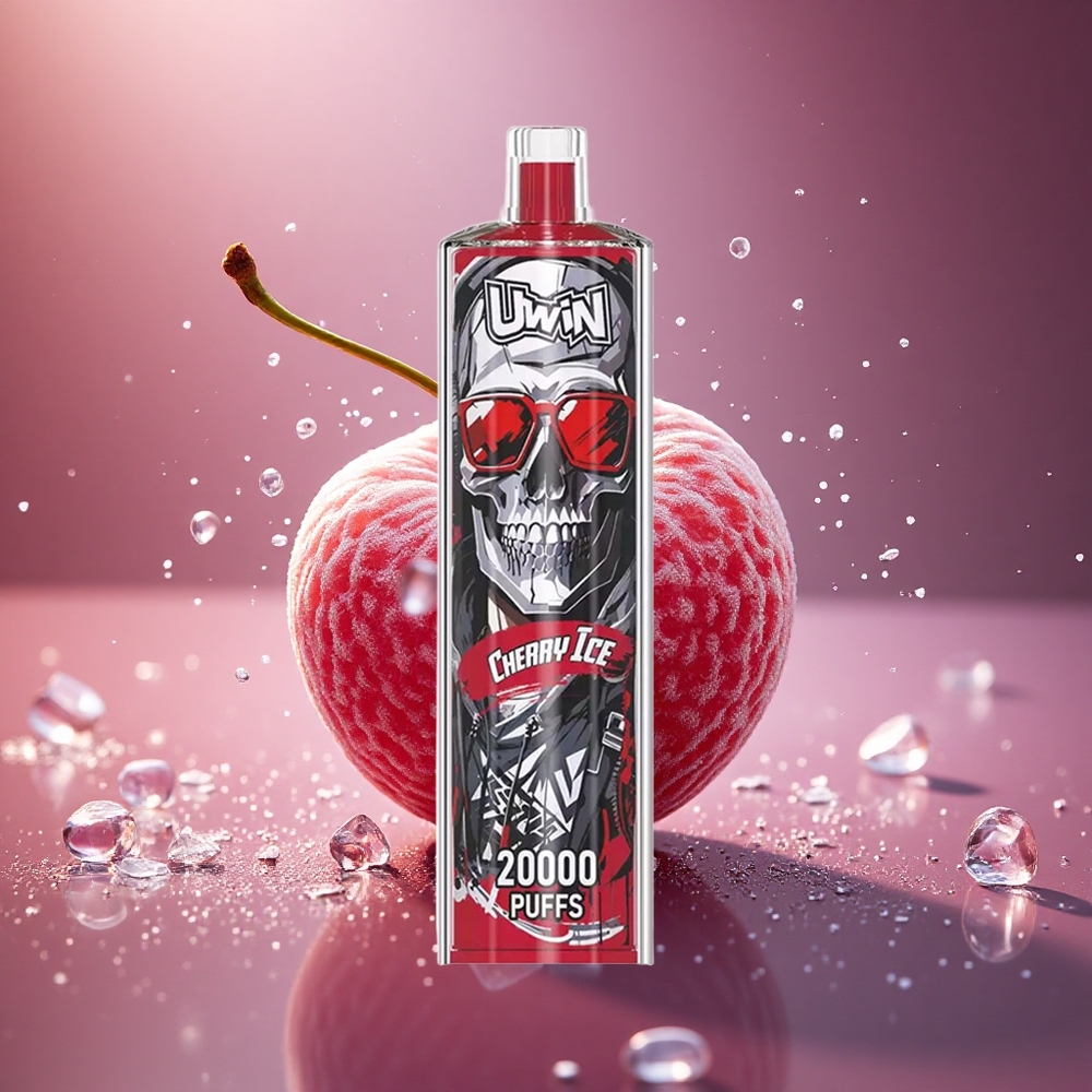Uwin Shisha Hookah Crystal 20000 Puffs Vyšnių Ledas 20000 Dūmai 22ml Tinklas