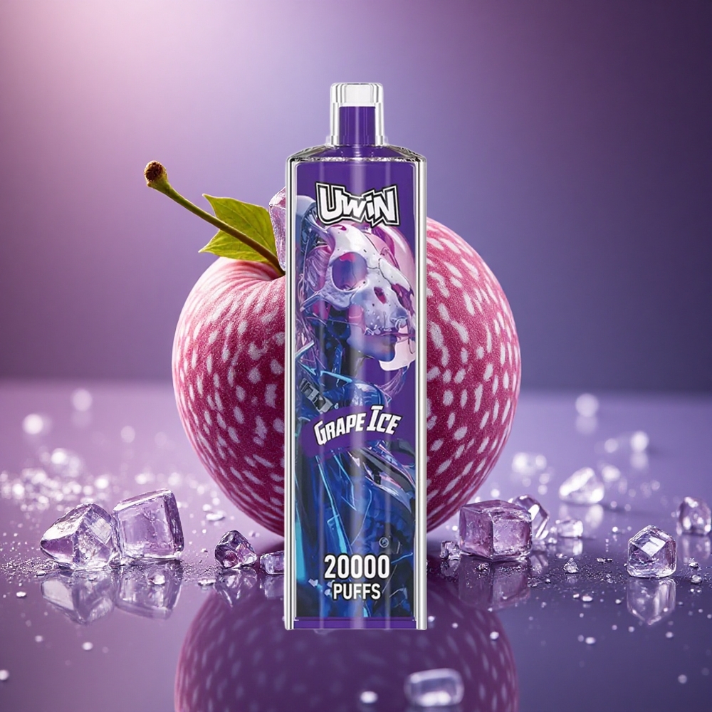 Uwin Shisha Hookah Crystal 20000 Puffs Vynuogių Ledas 22ml Tinklelinė Ritė