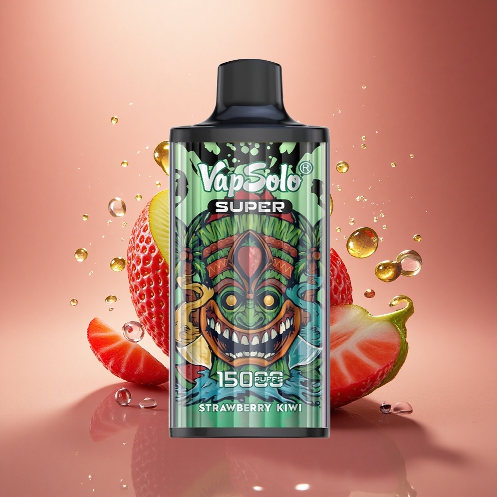 Vapsolo Super 15000 Puffs Braškių Kiwi Super 40ml Type-C