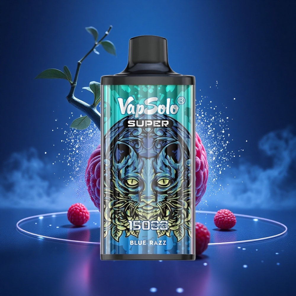 Vapsolo Super 15000 Puffs Mėlynoji Uogų 850mAh Type-C